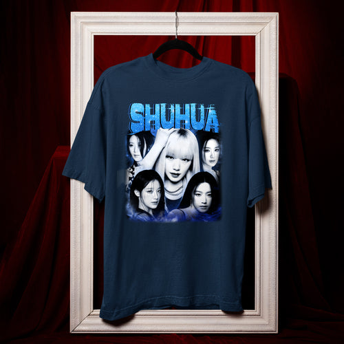 (G)I-DLE Shuhua T-Shirt - Hang view, Y2K kpop concert tee