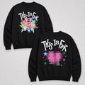 TWICE Cute Lovelys This Is For Sweatshirt - Main view, Y2K kpop concert sweatshirt