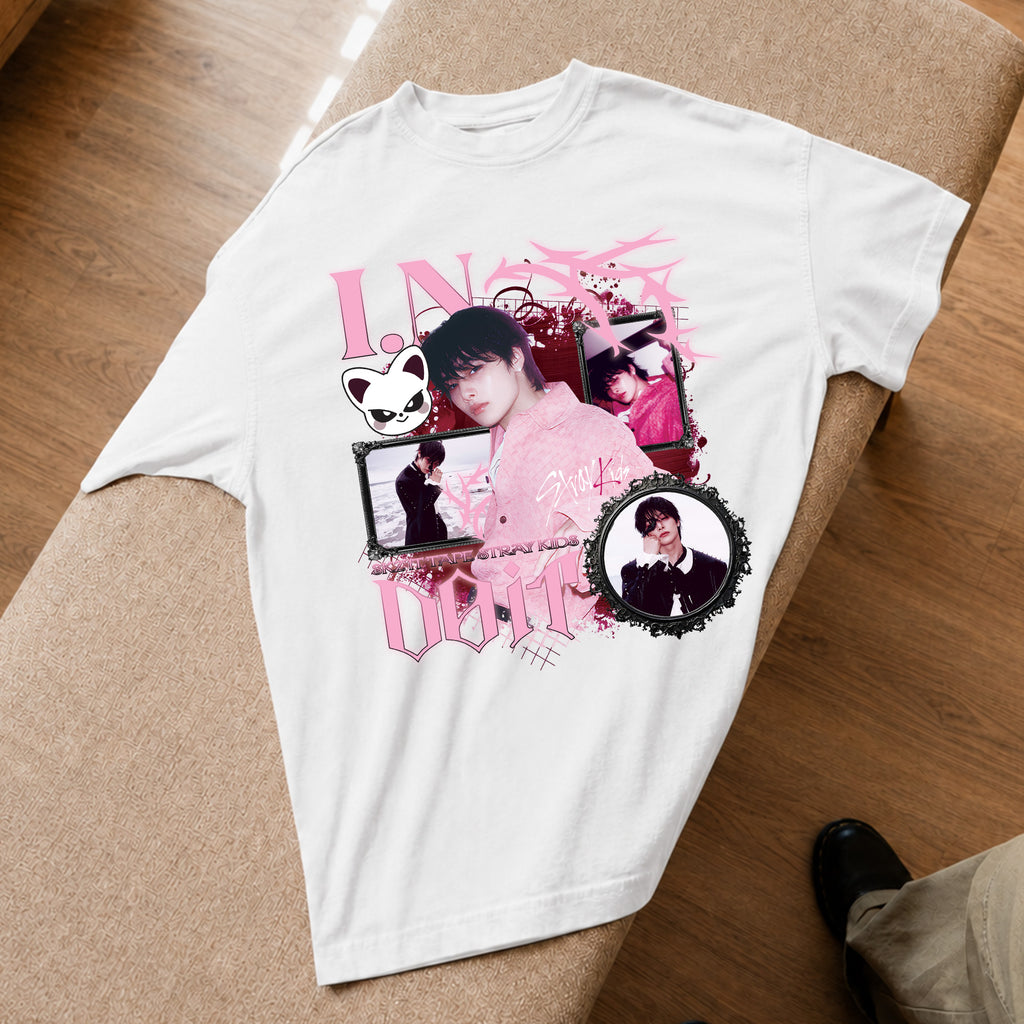 Stray Kids Graphic IN It Tape Do It T-Shirt - Spread view, Y2K kpop concert tee