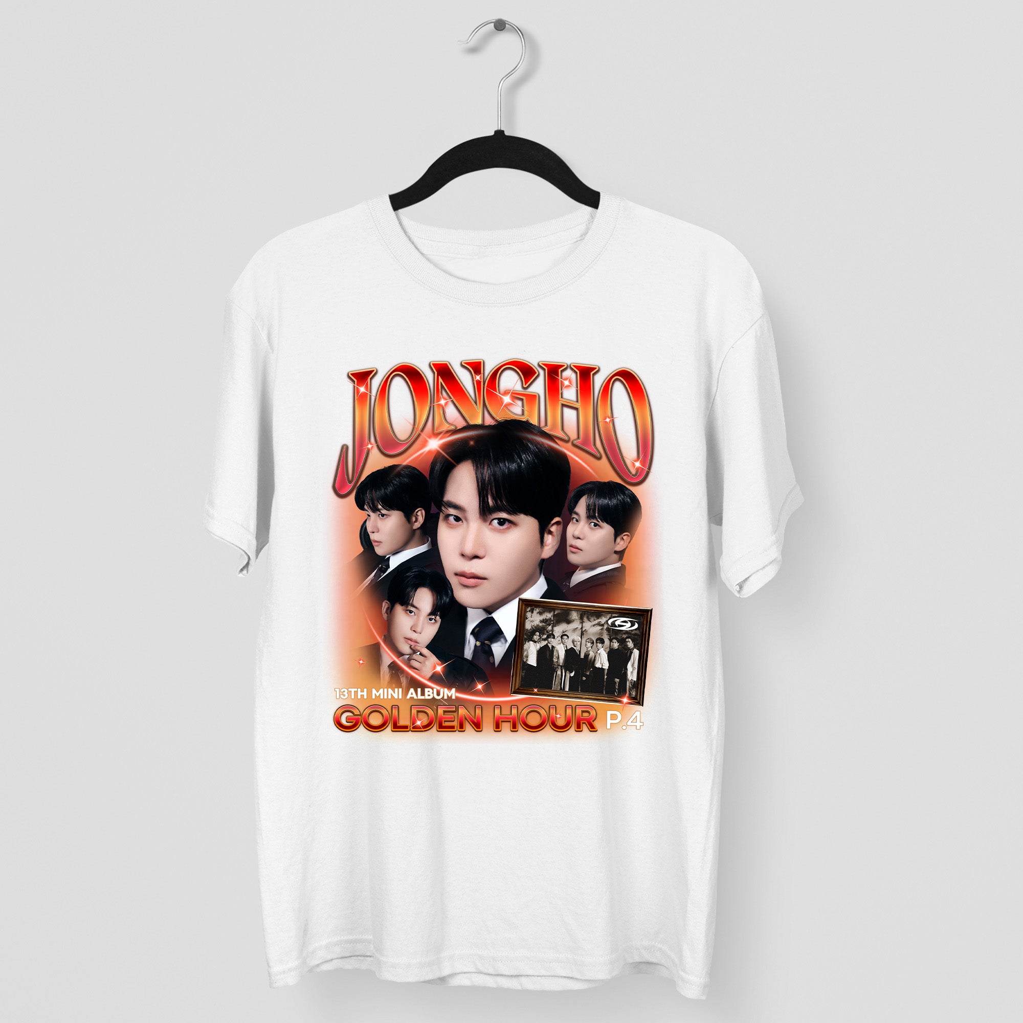 ATEEZ Jongho Golden Hour Part 4 T-Shirt - Main view, Y2K kpop concert tee