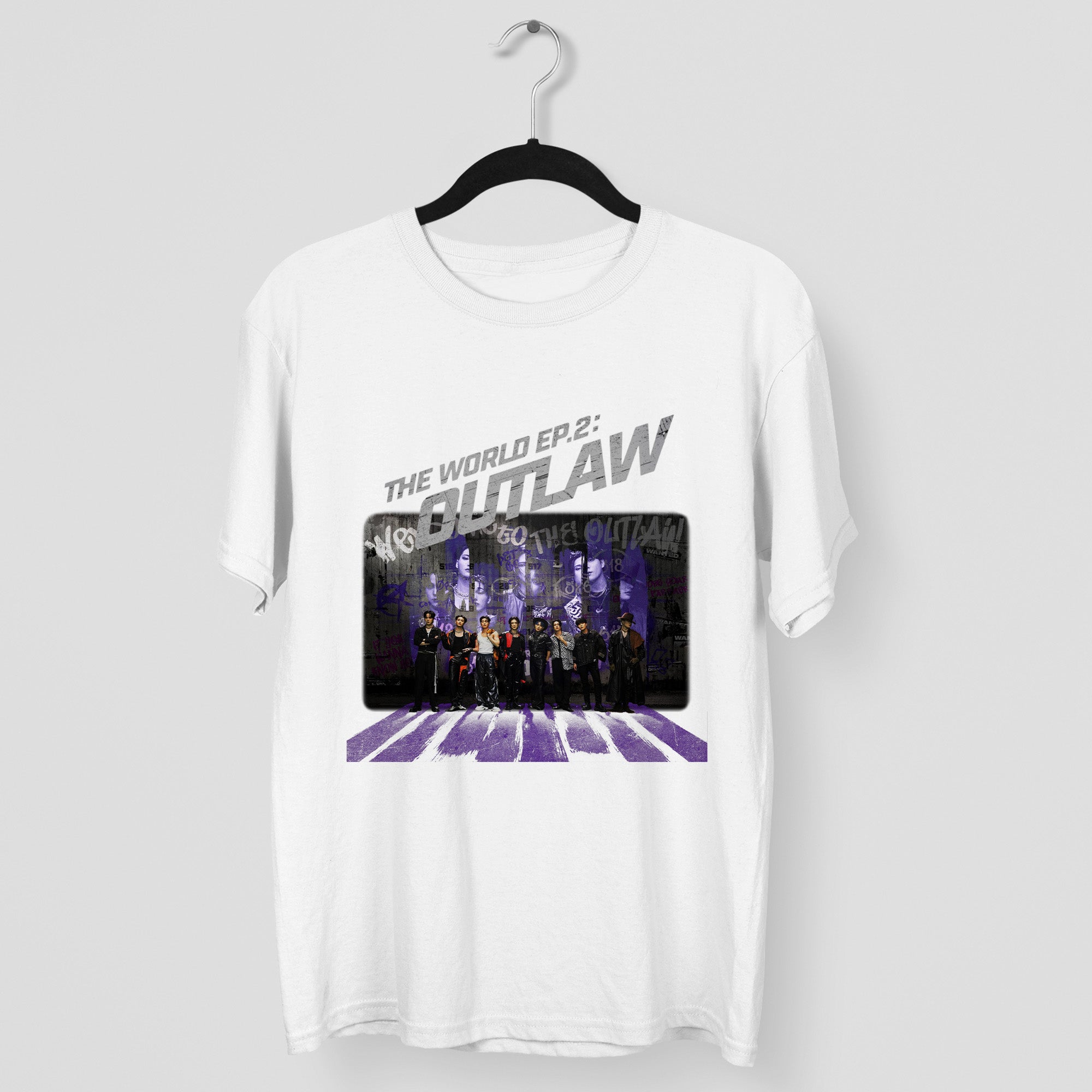ATEEZ The World Ep2 Album Print T-Shirt - Main view, Y2K kpop concert tee