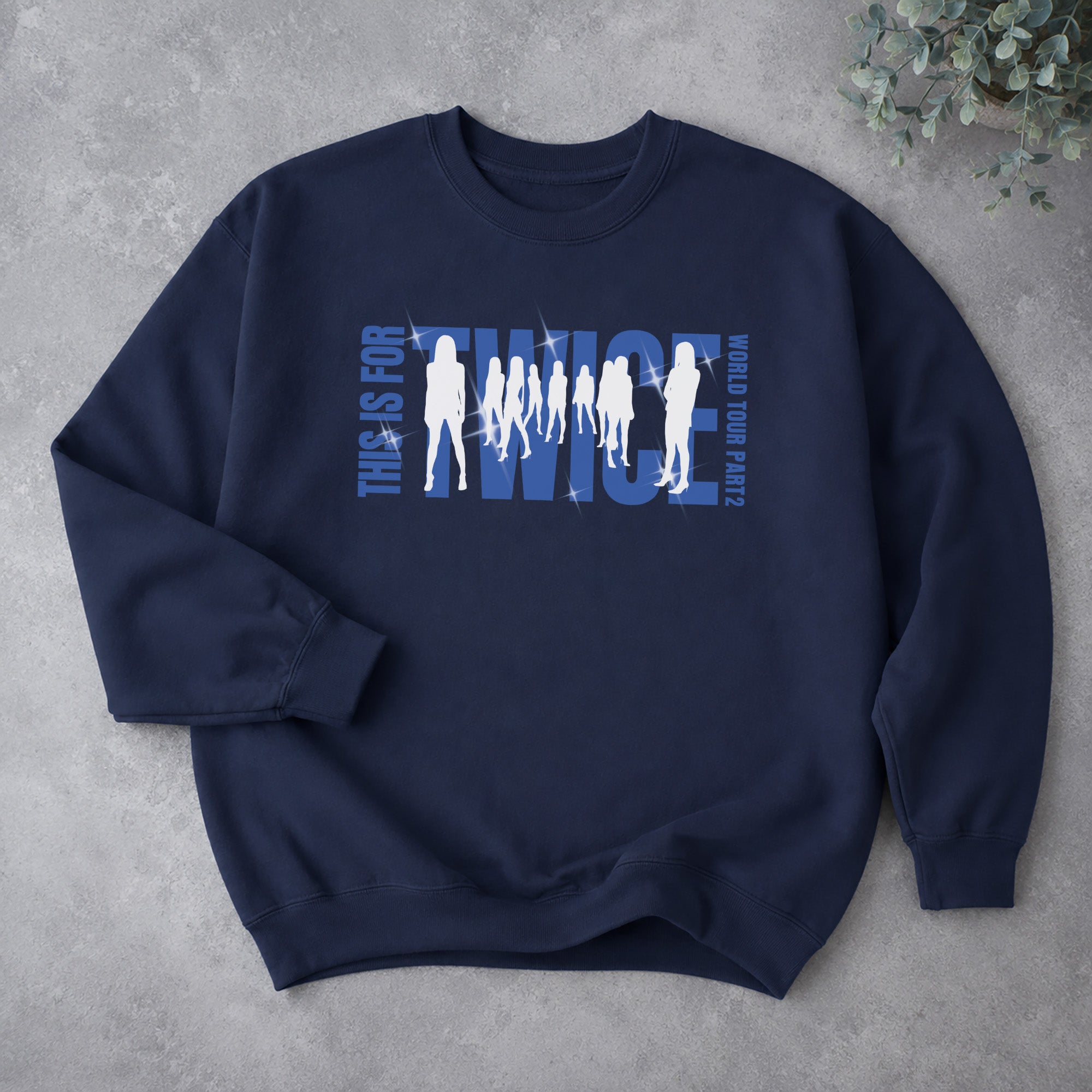 TWICE This Is For World Tour Part 2 2026 Sweatshirt - Spread view, Y2K kpop concert sweatshirt
