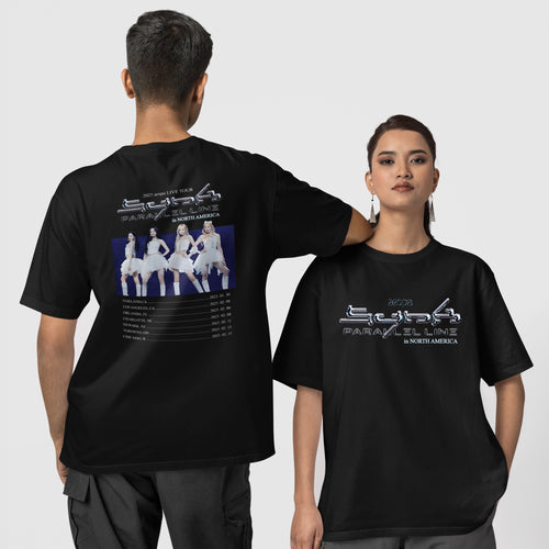 AESPA Live Tour 2025 In America T-Shirt - Couple 1 view, Y2K kpop concert tee