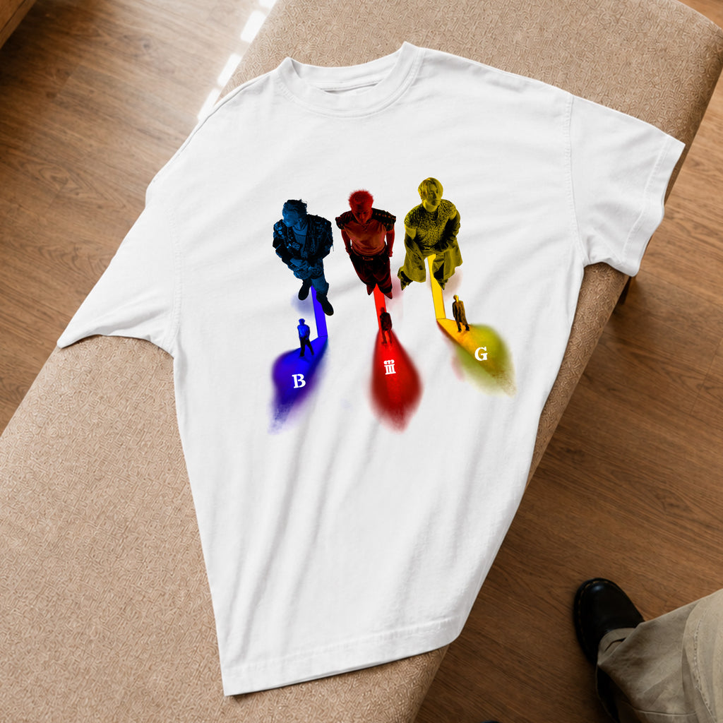 BIGBANG World Tour XX COSMOS Graphic T-Shirt - Spread view, Y2K kpop concert tee
