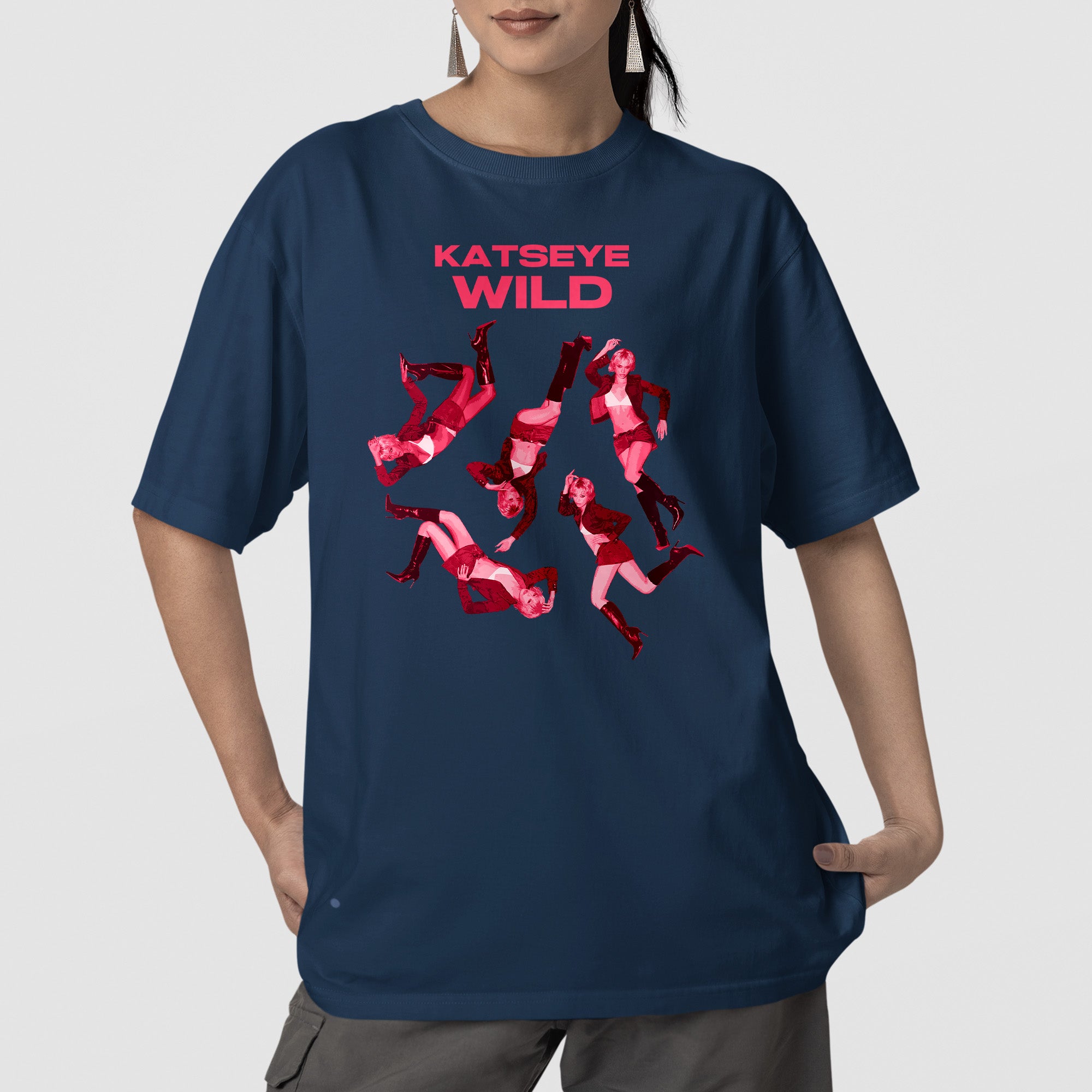 KATSEYE Third Ep Wild Tracklist T-Shirt - Front view, Y2K kpop concert tee