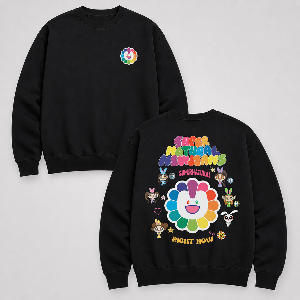 NewJeans Supernatural Right Now Sweatshirt - Main view, Y2K kpop concert sweatshirt