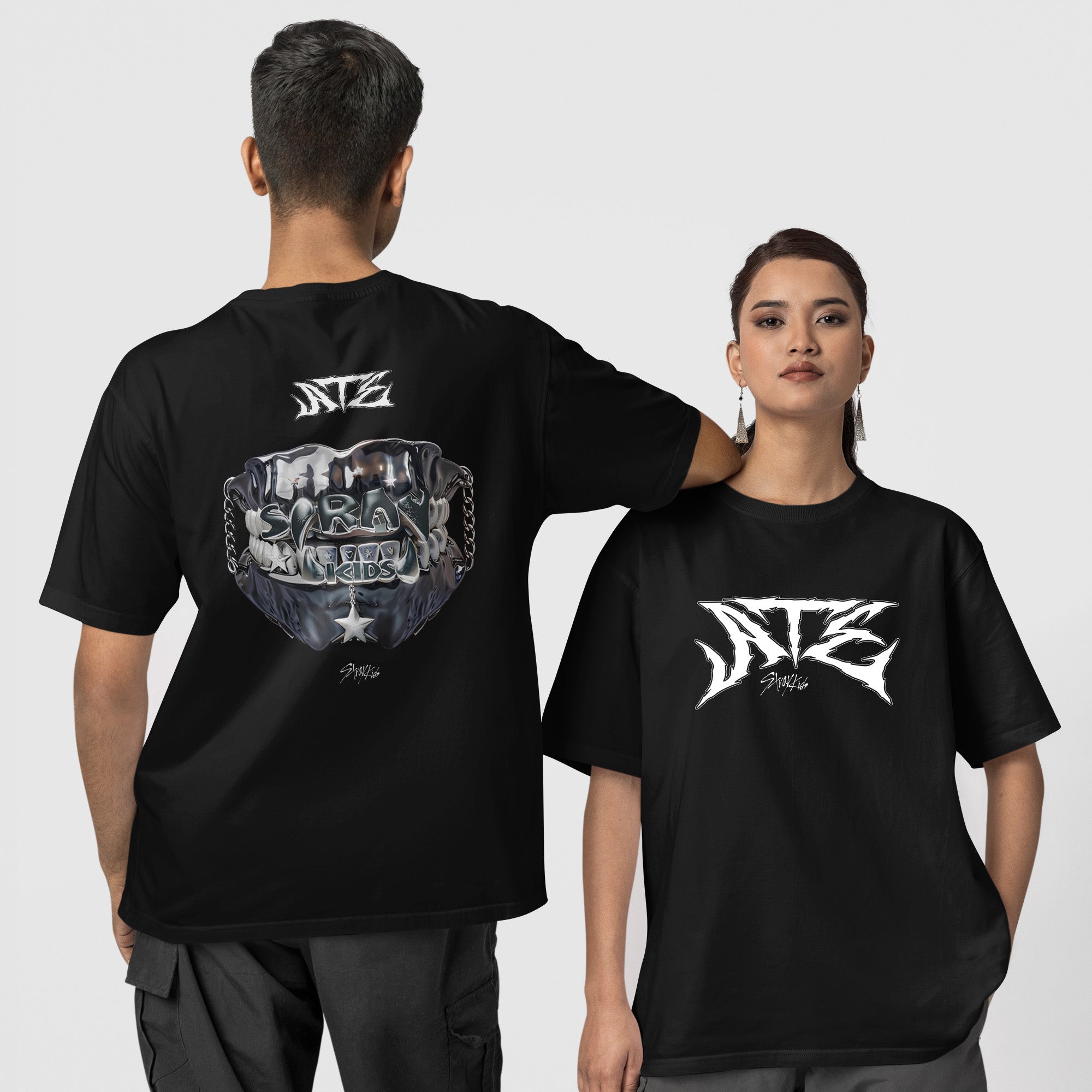 Stray Kids ATE Mini Album T-Shirt - Couple 1 view, Y2K kpop concert tee