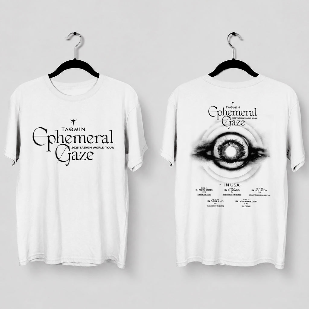 Taemin First Solo World Tour T-Shirt - Main view, Y2K kpop concert tee