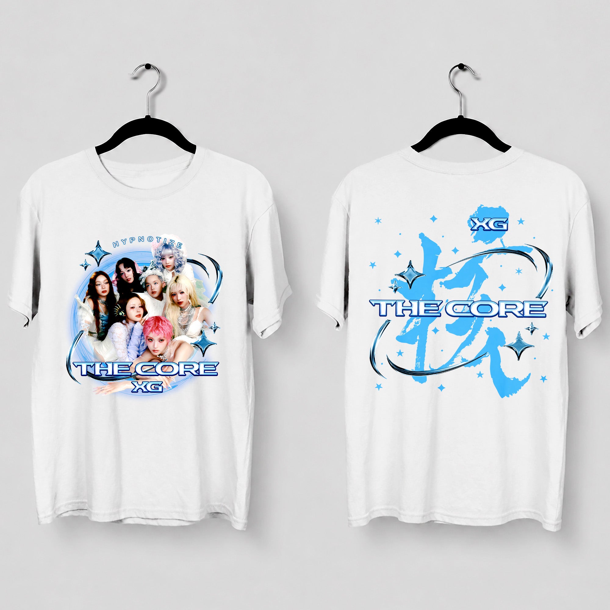 XG The Core Album T-Shirt - Main view, Y2K kpop concert tee