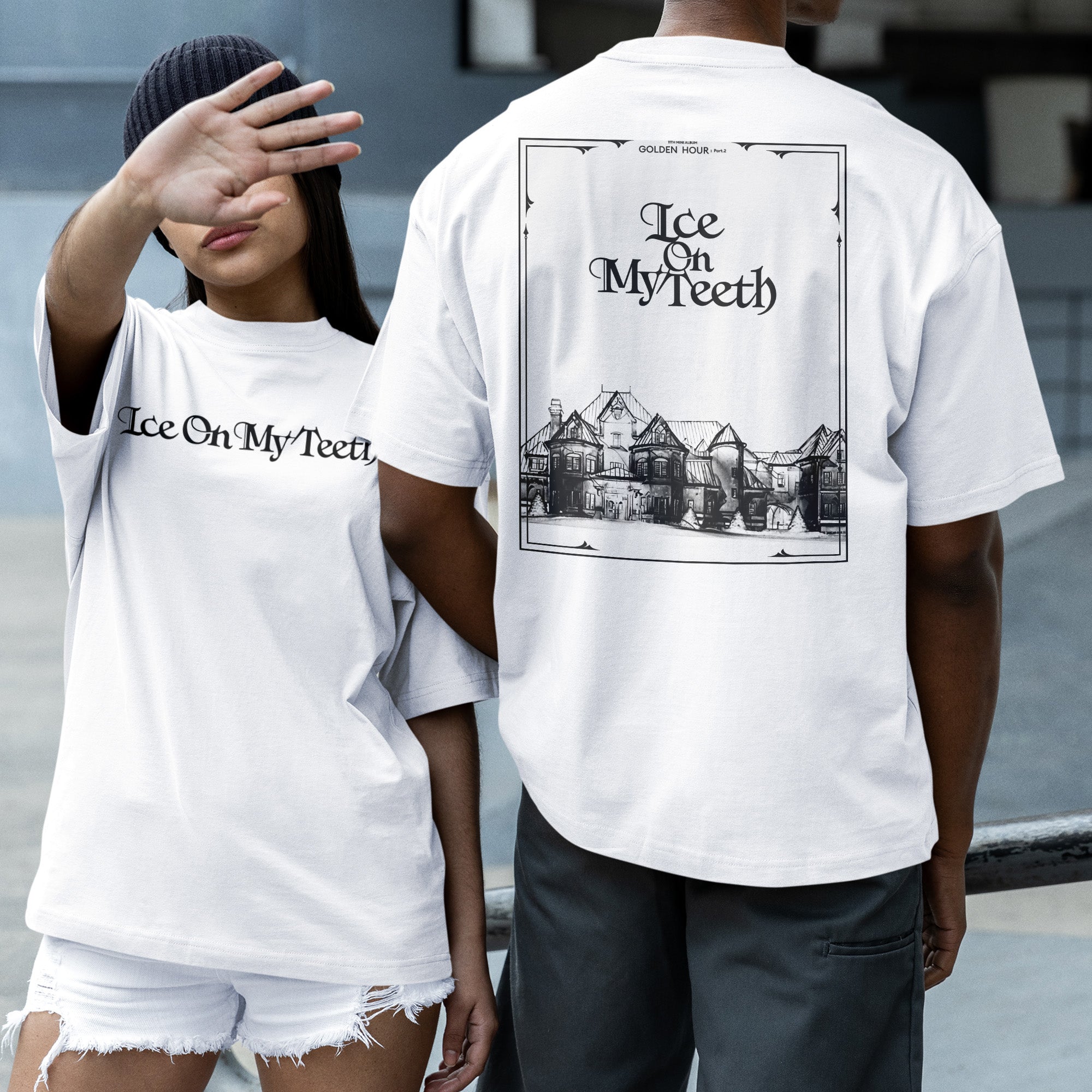 ATEEZ Ice On My Teeth T-Shirt - Couple 2 view, Y2K kpop concert tee