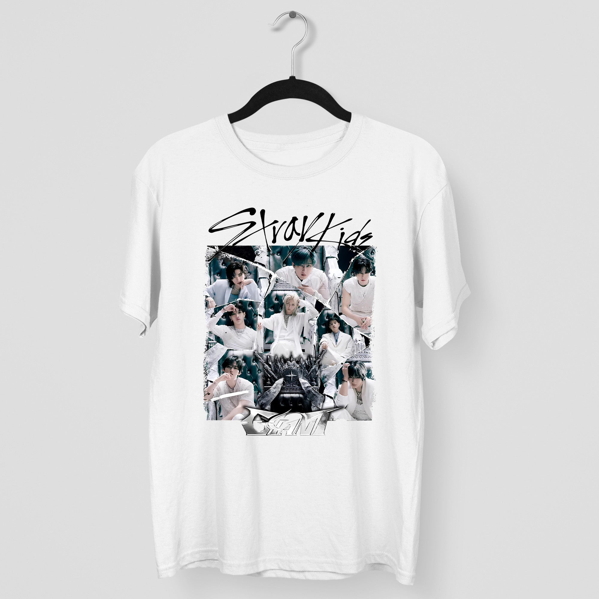 Stray Kids Giant Graphic T-Shirt - Main view, Y2K kpop concert tee