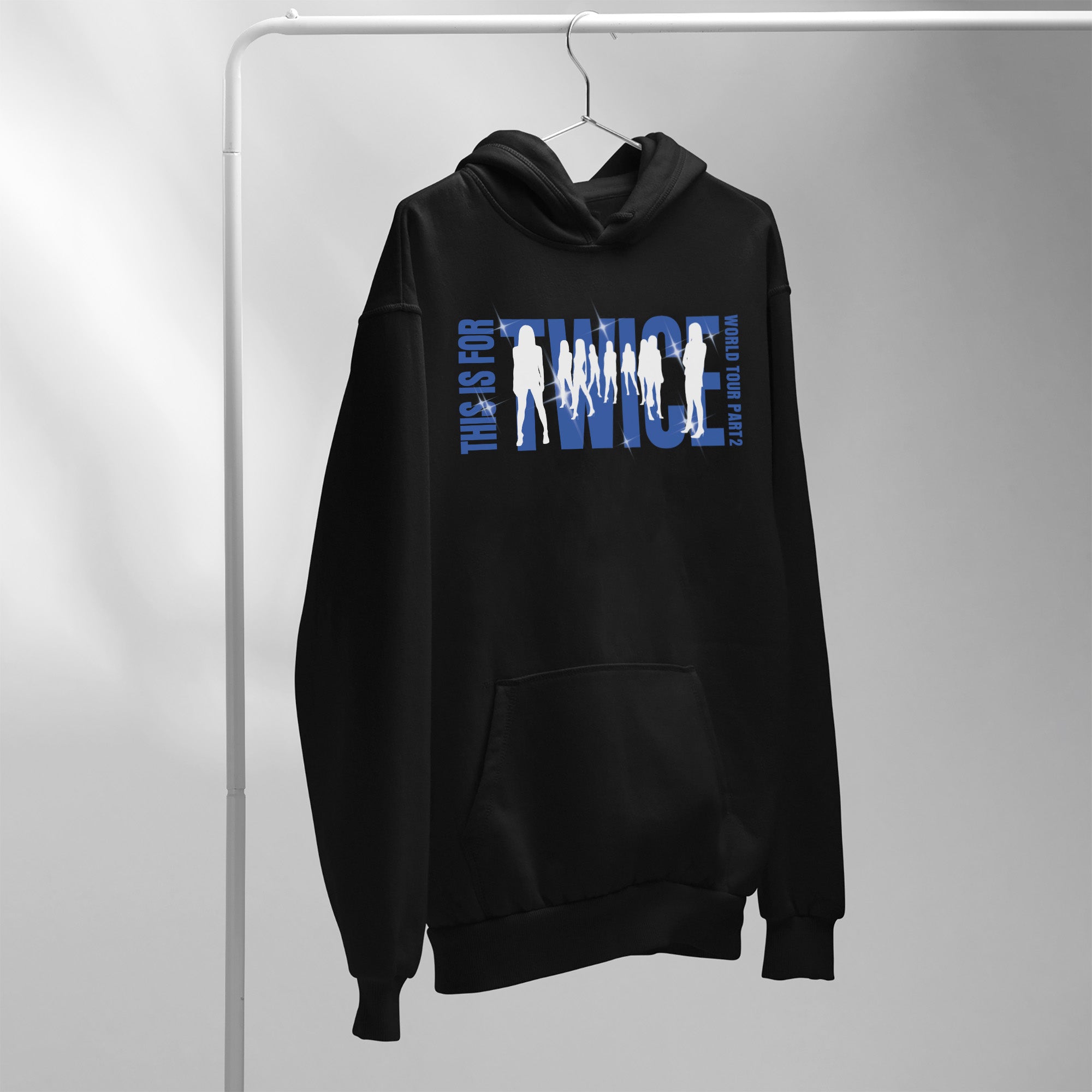TWICE This Is For Tour 2026 Hoodie - Hang view, Y2K kpop concert hoodie
