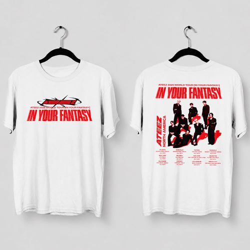 ATEEZ In Your Fantasy Concert T-Shirt - Main view, Y2K kpop concert tee