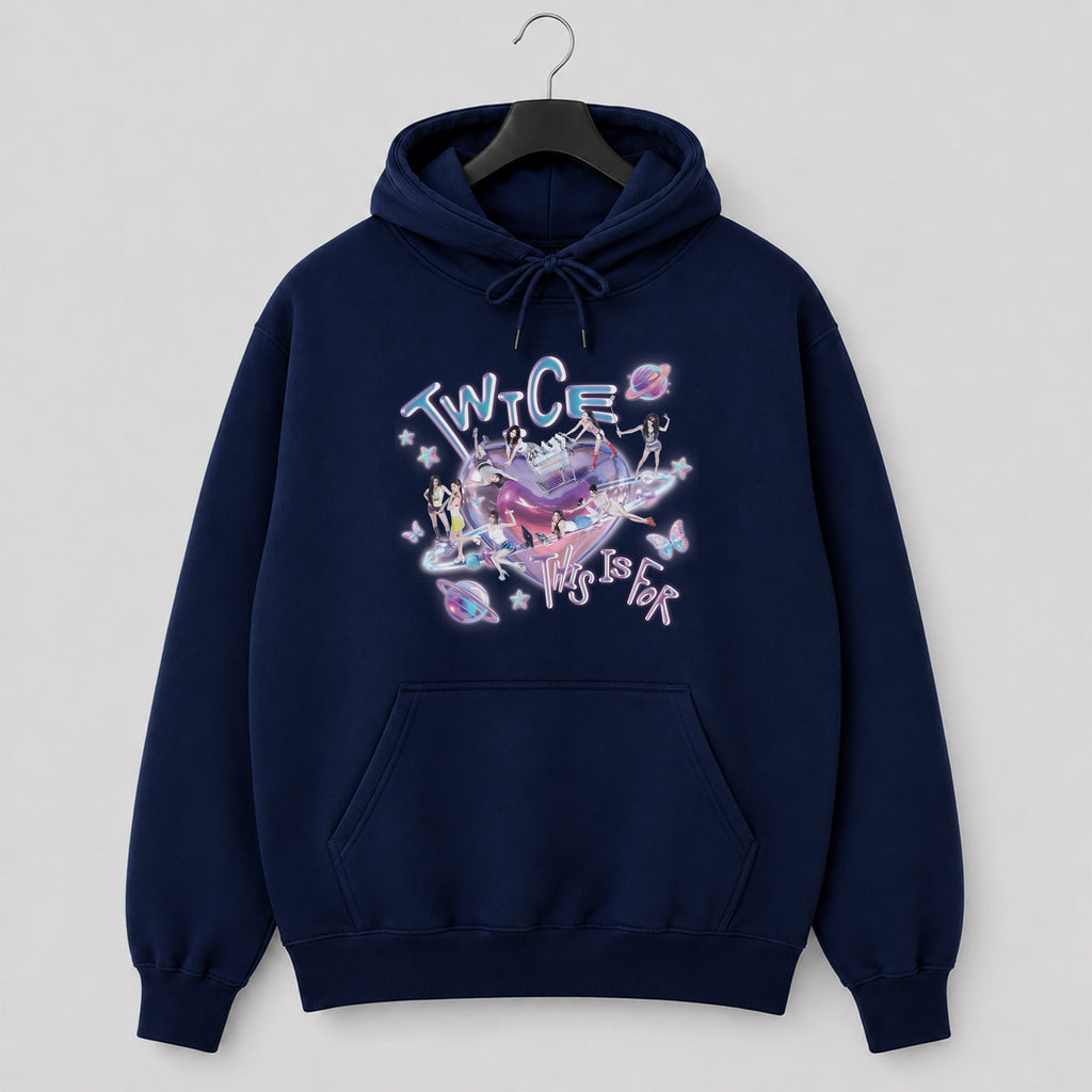 TWICE Classic This Is For Hoodie - Hang view, Y2K kpop concert hoodie