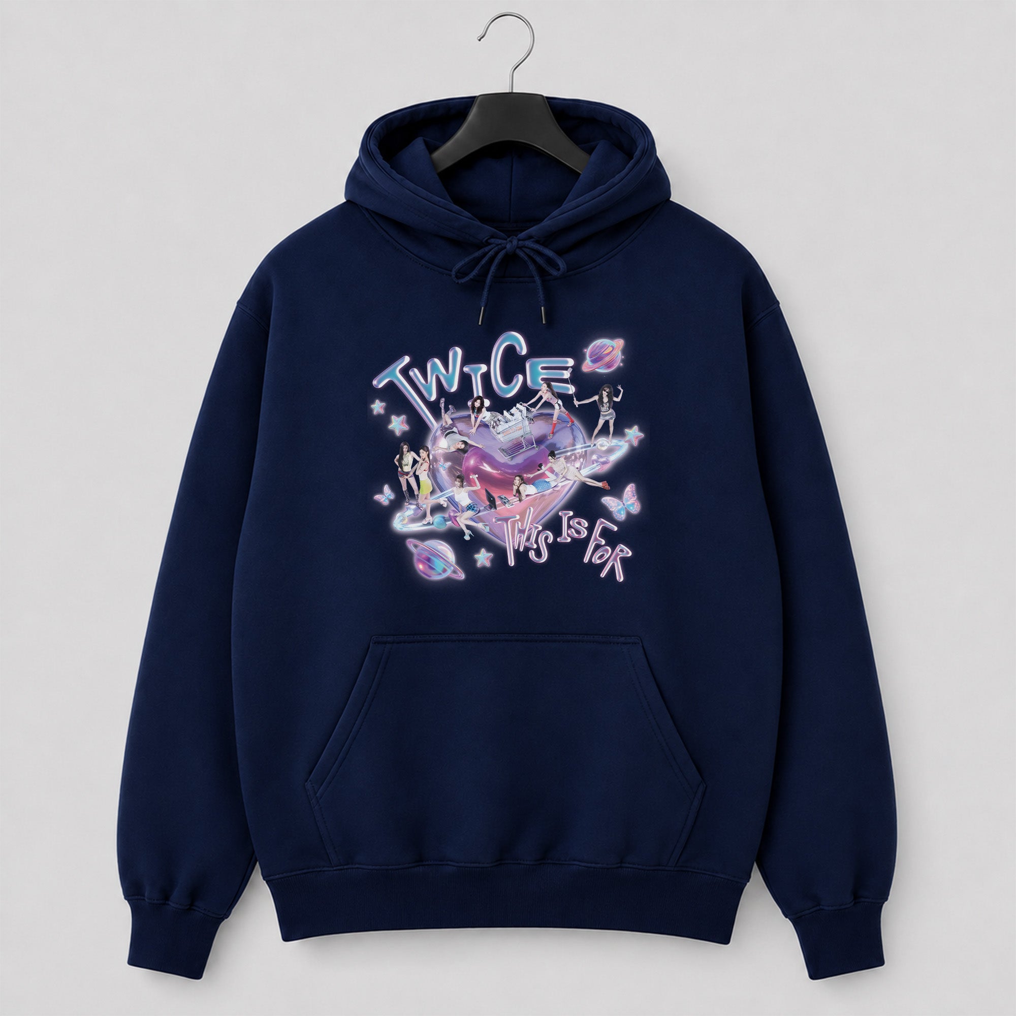 TWICE Classic This Is For Hoodie - Hang view, Y2K kpop concert hoodie
