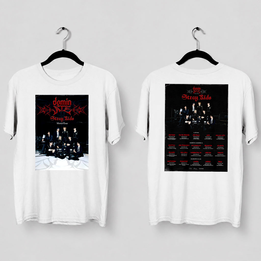 Stray Kids DominATE Area T-Shirt - Main view, Y2K kpop concert tee