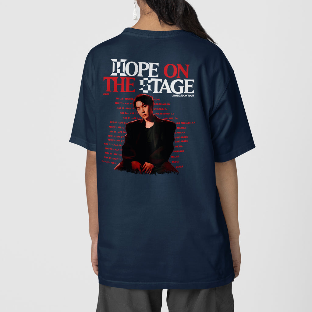 BTS J-Hope Solo Tour 2025 T-Shirt - Back view, Y2K kpop concert tee