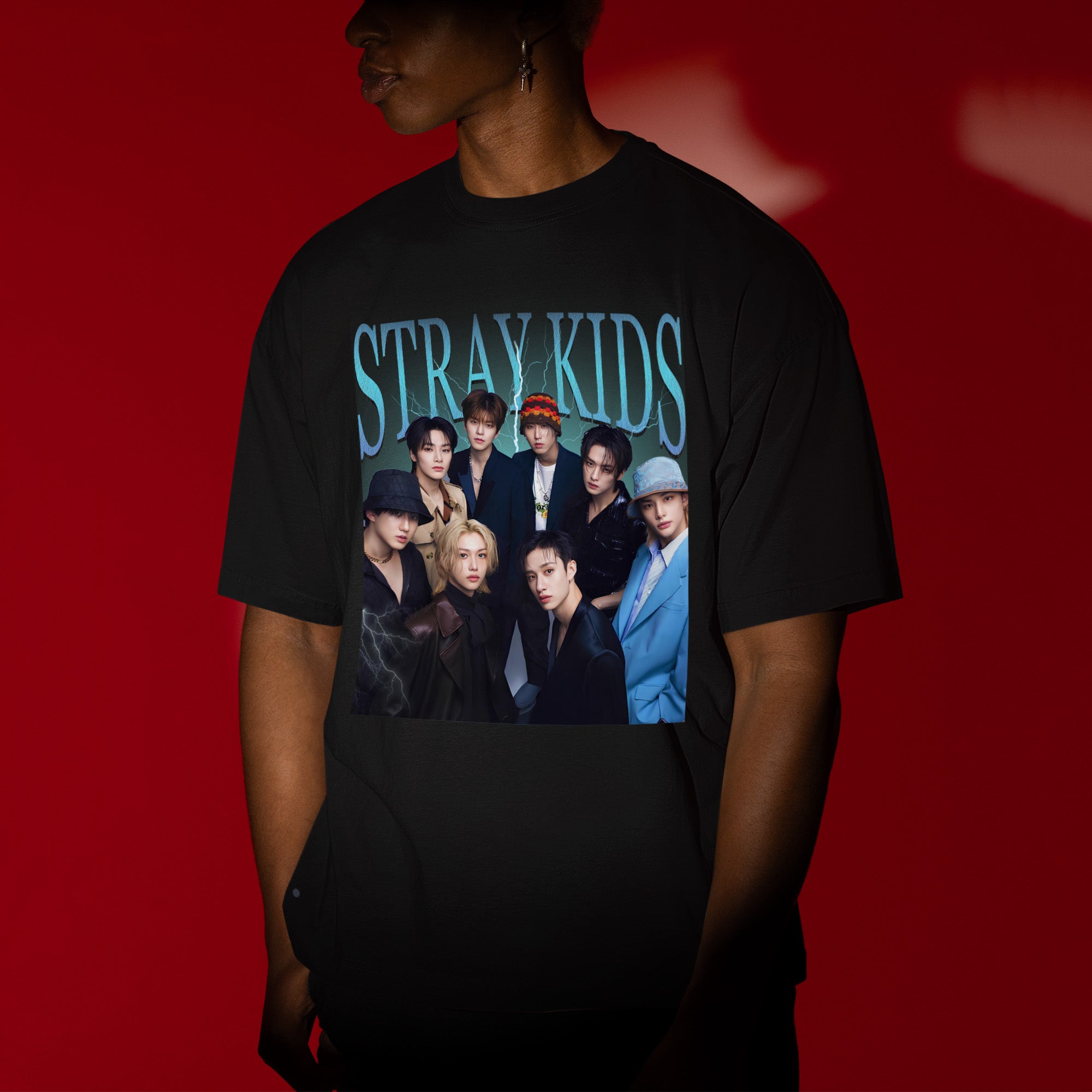 Stray Kids Classic T-Shirt - Men view, Y2K kpop concert tee