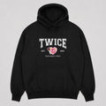 TWICE Est 2015 Graphic Hoodie - Front view, Y2K kpop concert hoodie