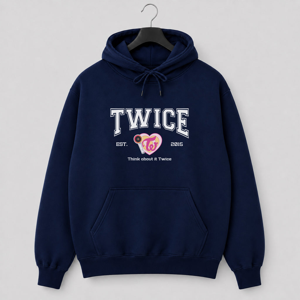 TWICE Est 2015 Graphic Hoodie - Hang view, Y2K kpop concert hoodie