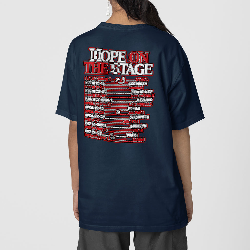 BTS J-Hope Bias 1st Solo Tour T-Shirt - Back view, Y2K kpop concert tee