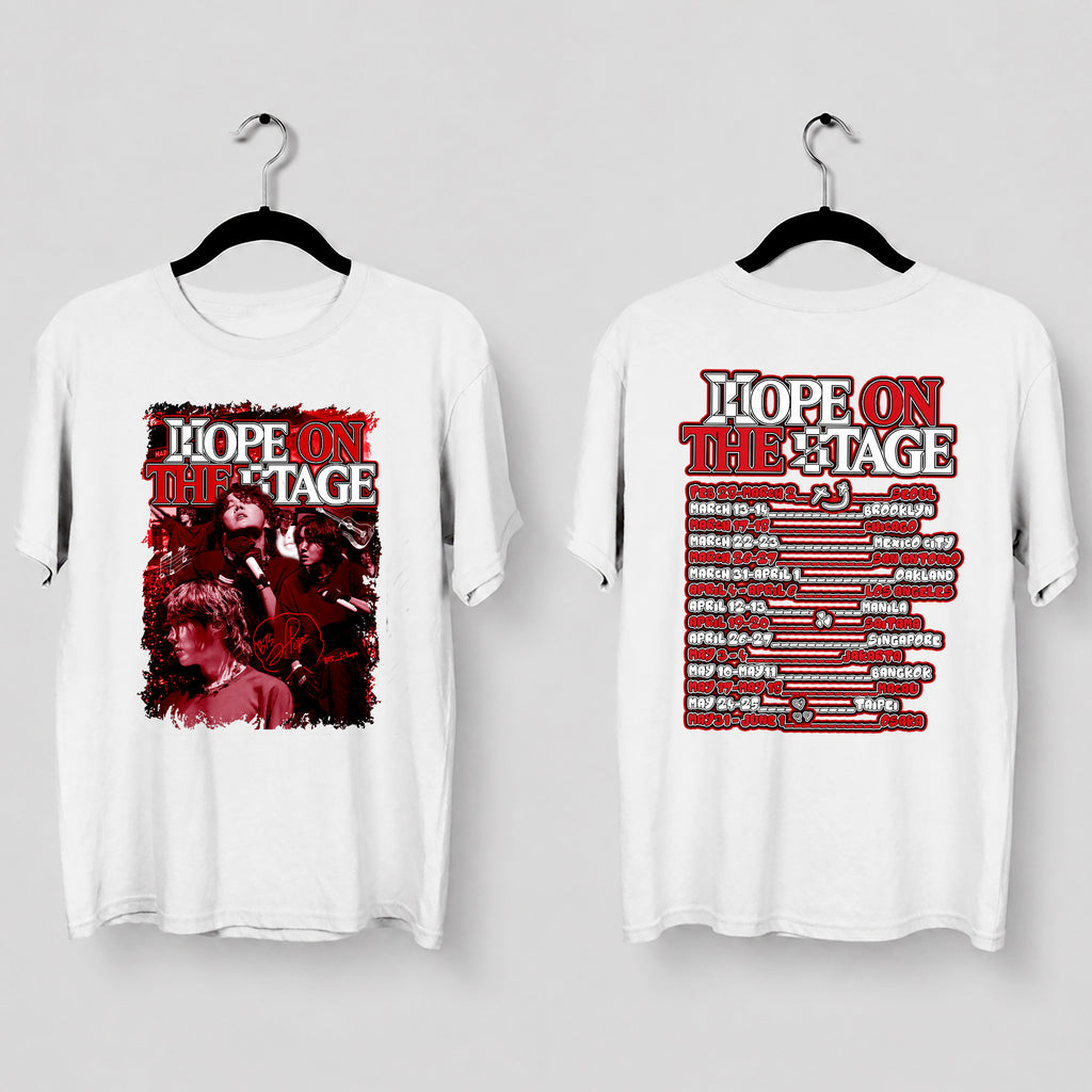 BTS J-Hope Bias 1st Solo Tour T-Shirt - Main view, Y2K kpop concert tee
