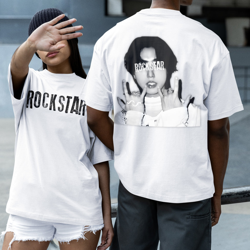 Stray Kids Han Jisung Rockstar T-Shirt - Couple 2 view, Y2K kpop concert tee