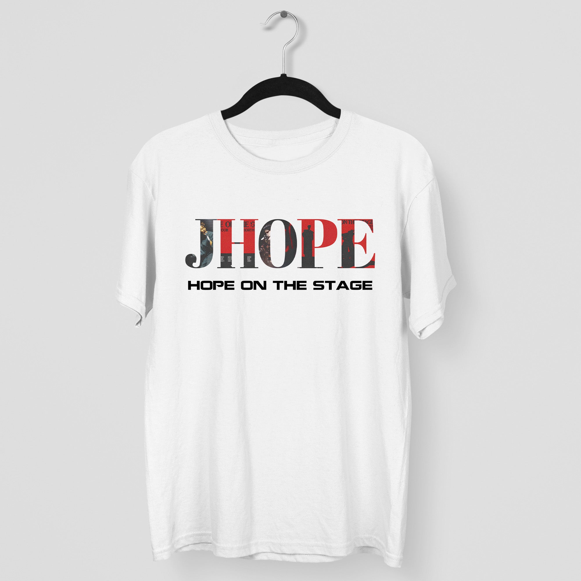 BTS J-Hope Hope On The Stage 1st Solo World Tour For Fans T-Shirt - Main view, Y2K kpop concert tee