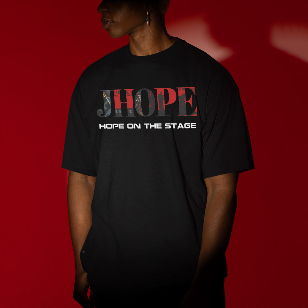 BTS J-Hope Hope On The Stage 1st Solo World Tour For Fans T-Shirt - Men view, Y2K kpop concert tee