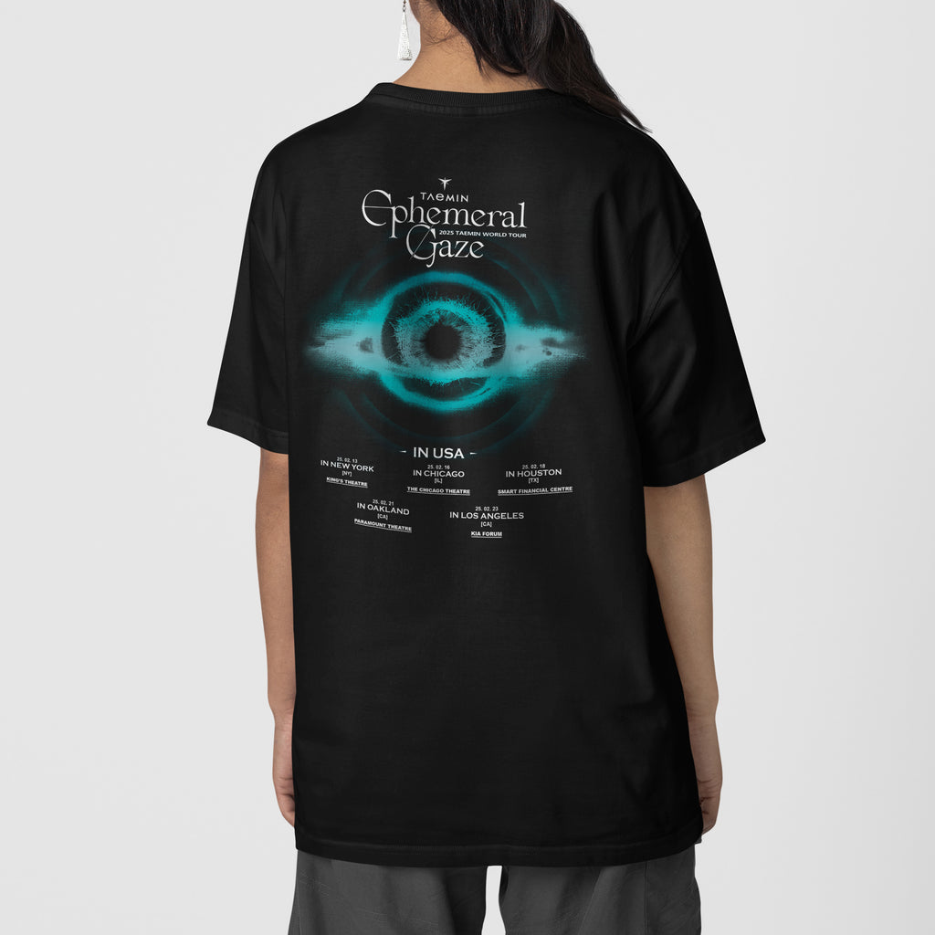 Taemin 2025 Solo Tour T-Shirt - Back view, Y2K kpop concert tee