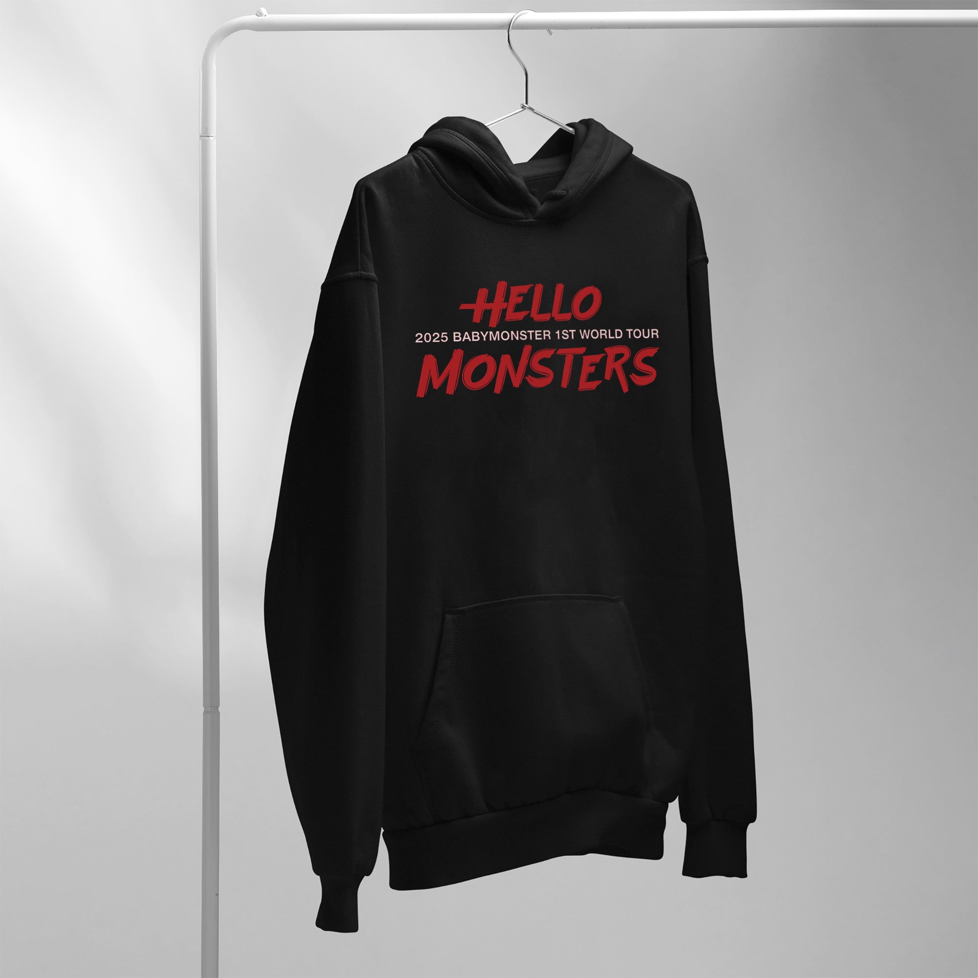 BABYMONSTER 2025 tour in US Hoodie - Hang view, Y2K kpop concert hoodie