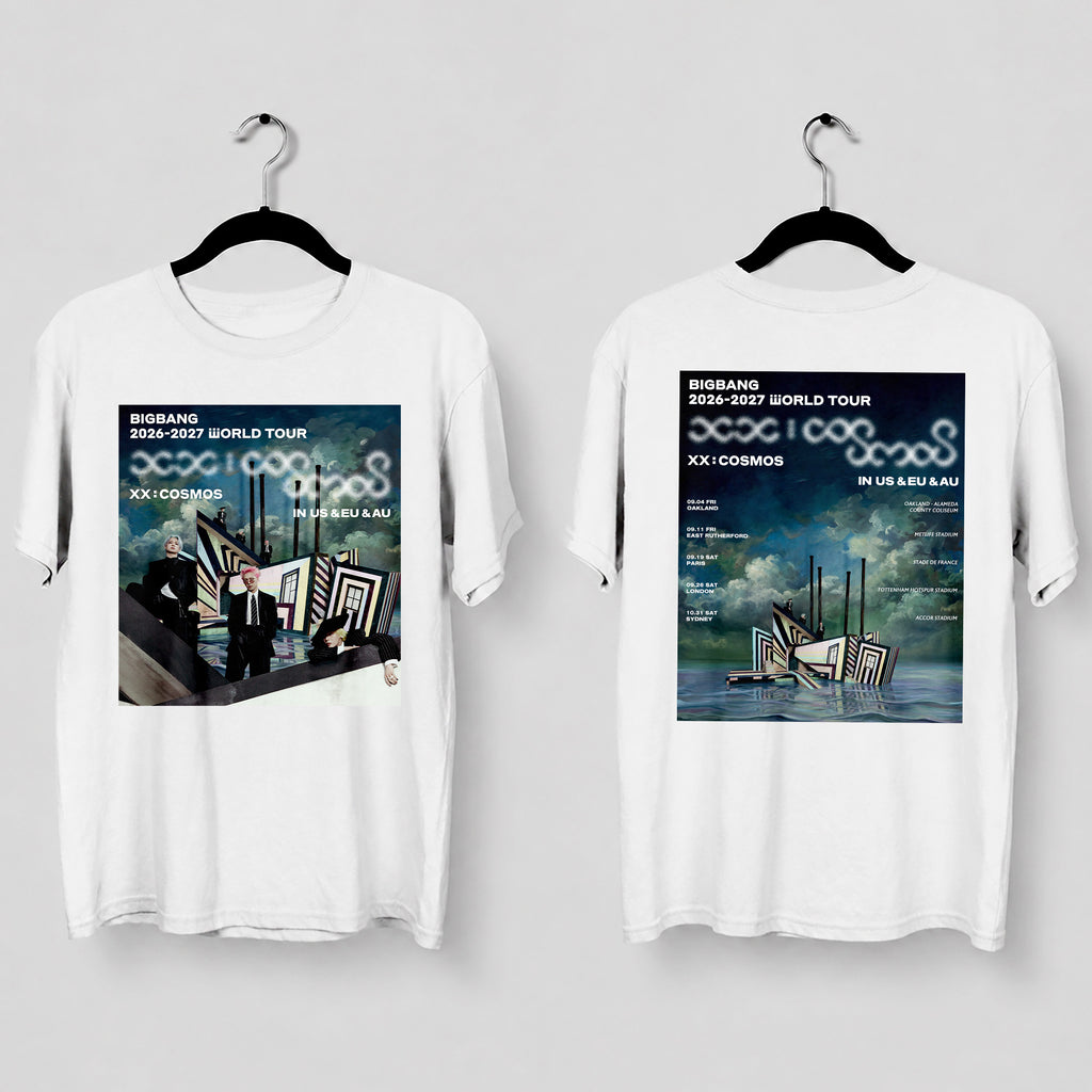 BIGBANG World Tour XX COSMOS in US EU AU T-Shirt - Main view, Y2K kpop concert tee