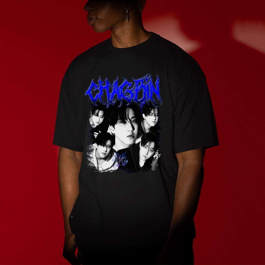 Stray Kids Graphic Changbin T-Shirt - Men view, Y2K kpop concert tee