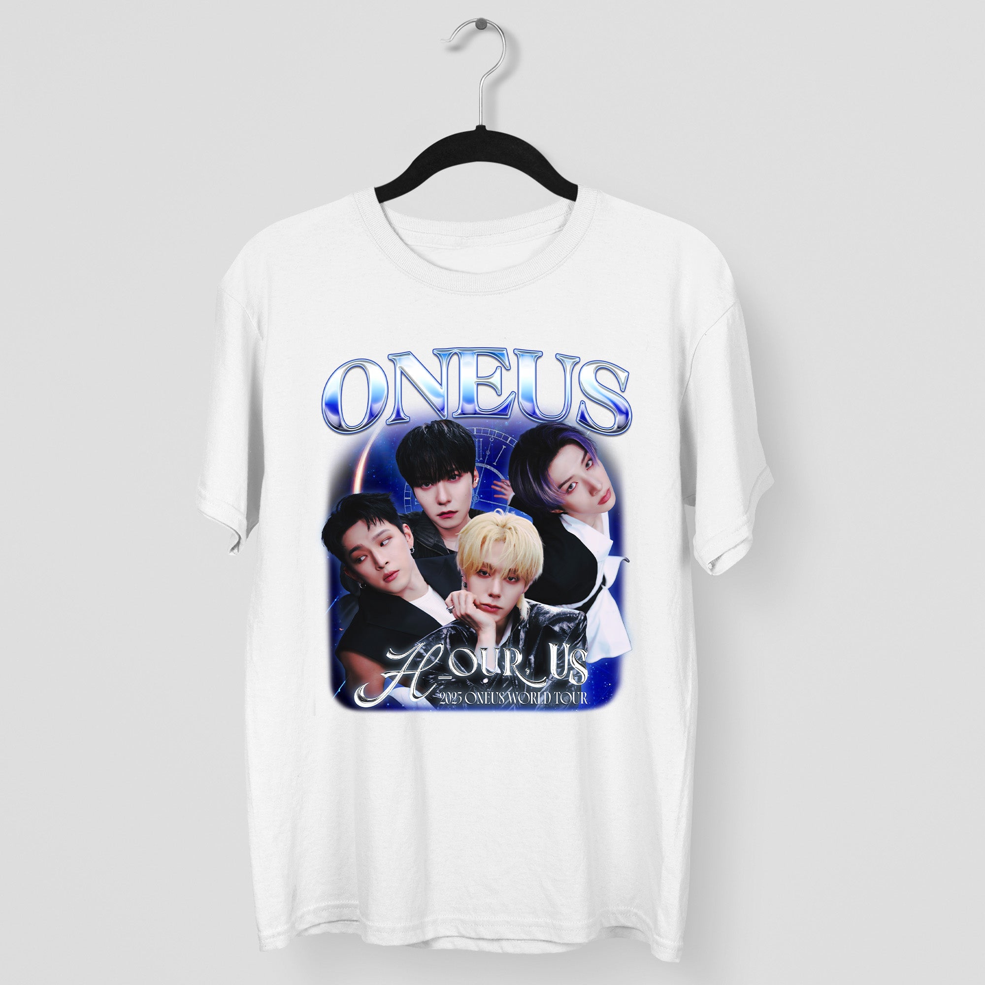 ONEUS Graphic T-Shirt - Main view, Y2K kpop concert tee
