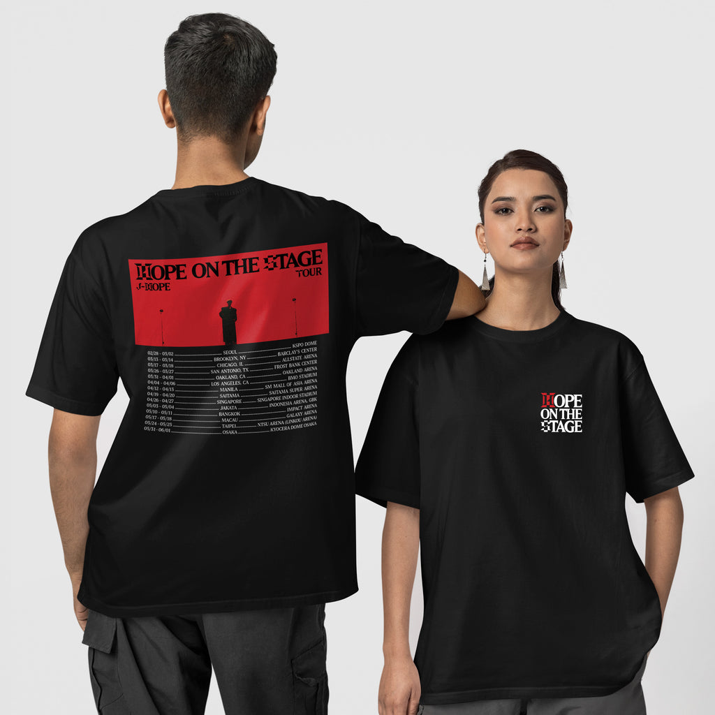 BTS J-Hope Hope On The Stage Inspired T-Shirt - Couple 1 view, Y2K kpop concert tee