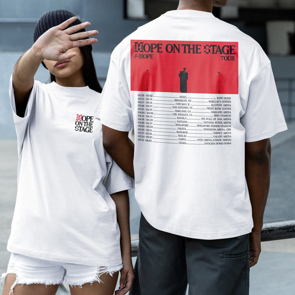 BTS J-Hope Hope On The Stage Inspired T-Shirt - Couple 2 view, Y2K kpop concert tee