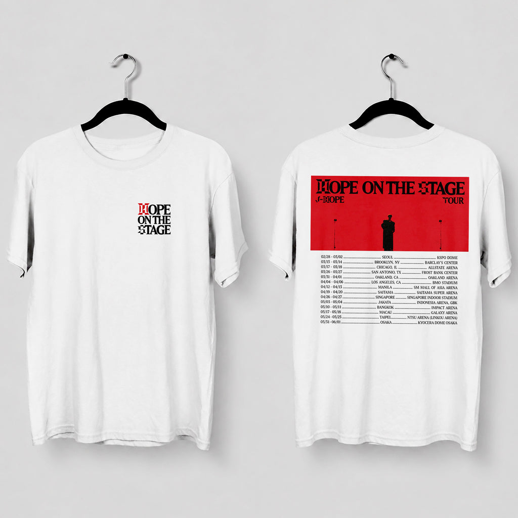 BTS J-Hope Hope On The Stage Inspired T-Shirt - Main view, Y2K kpop concert tee
