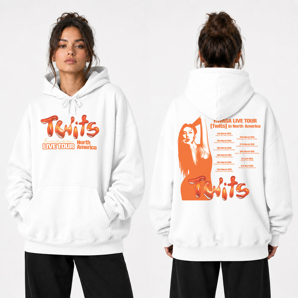 HWASA Love Tour In US Hoodie - Women view, Y2K kpop concert hoodie