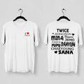 TWICE I Love Kpop T-Shirt - Main view, Y2K kpop concert tee