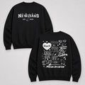 NewJeans Song Titles Sweatshirt - Main view, Y2K kpop concert sweatshirt