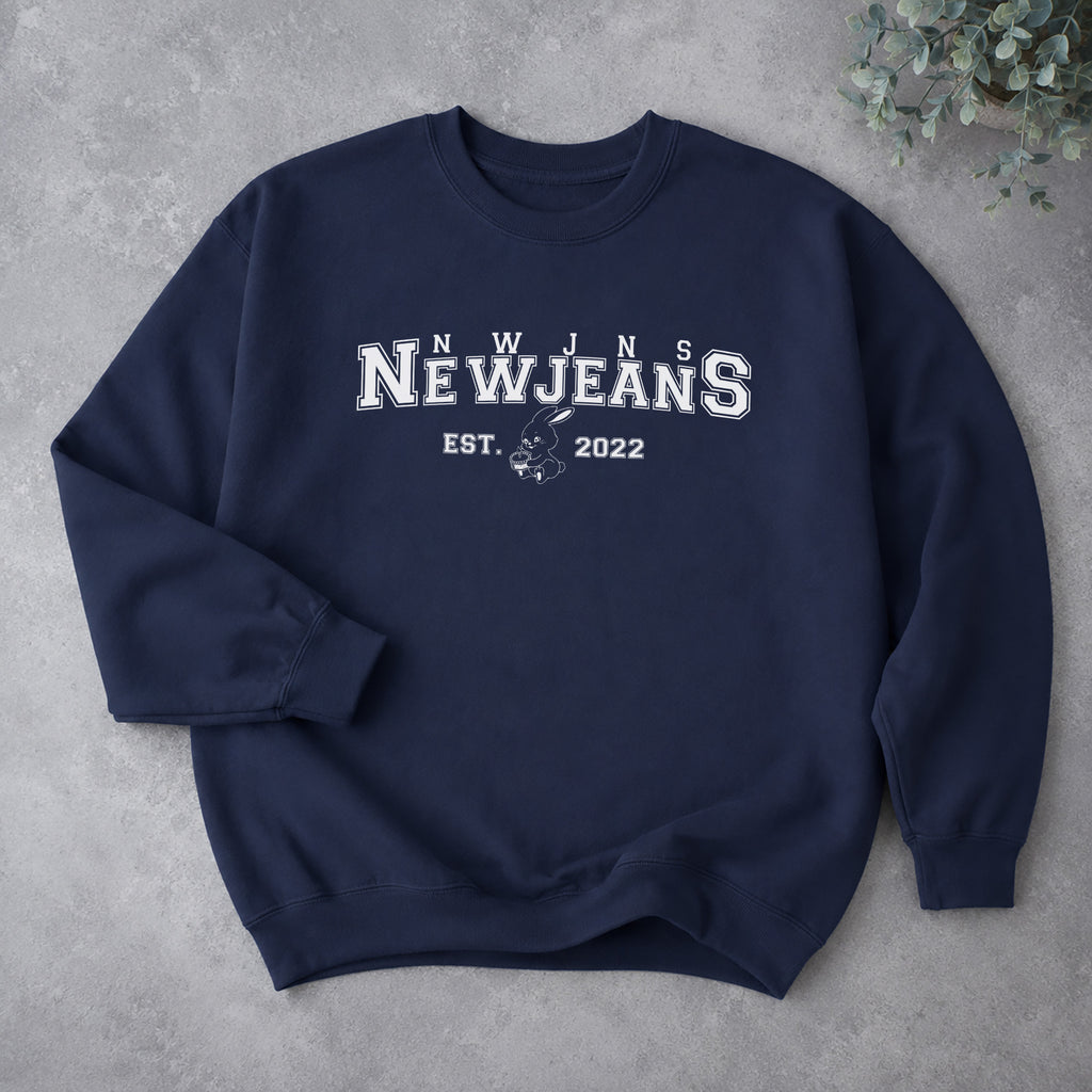 NewJeans Song Titles Sweatshirt - Spread view, Y2K kpop concert sweatshirt