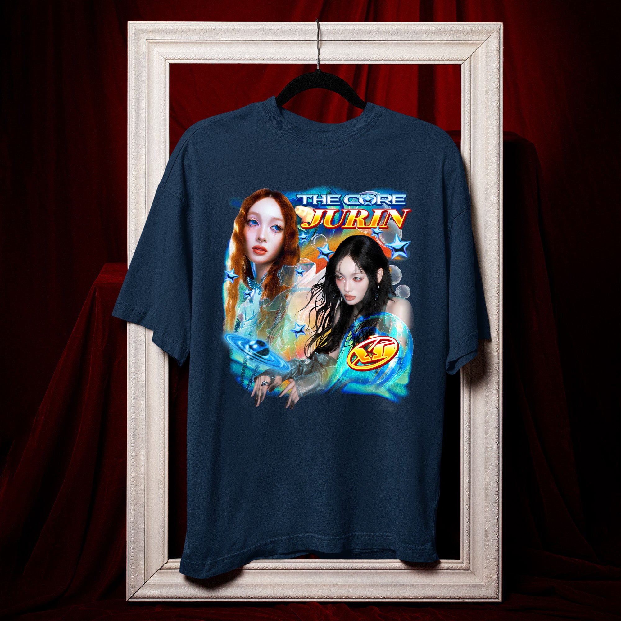 XG The Core Jurin T-Shirt - Hang view, Y2K kpop concert tee