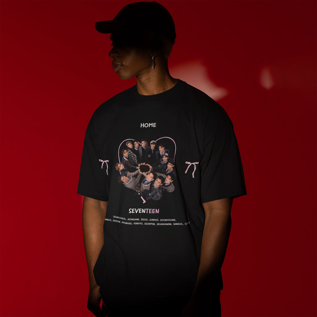SEVENTEEN Is Home T-Shirt - Men view, Y2K kpop concert tee