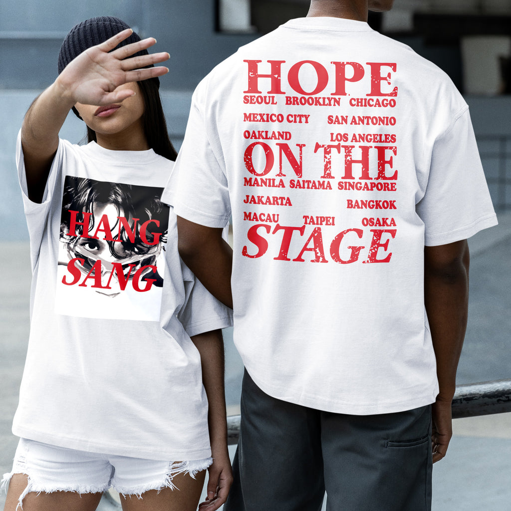BTS J-Hope Hang Sang Hope 1st Tour T-Shirt - Couple 2 view, Y2K kpop concert tee