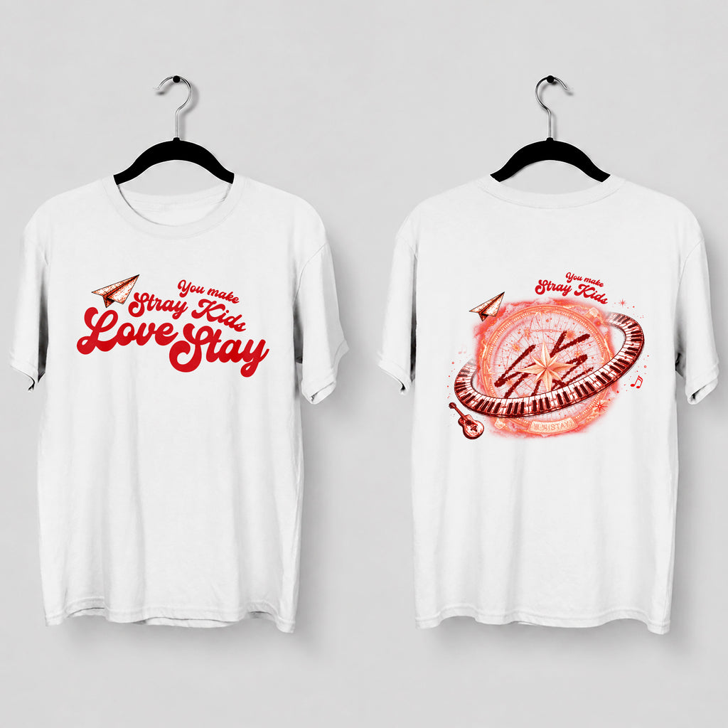 Stray Kids You Made Stay Star Represent T-Shirt - Main view, Y2K kpop concert tee