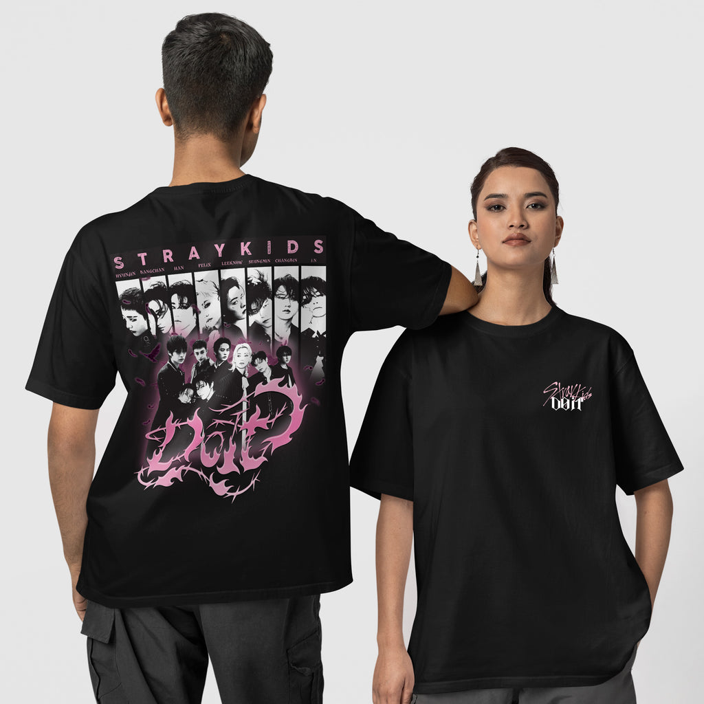 Stray Kids Do It Album T-Shirt - Couple 1 view, Y2K kpop concert tee
