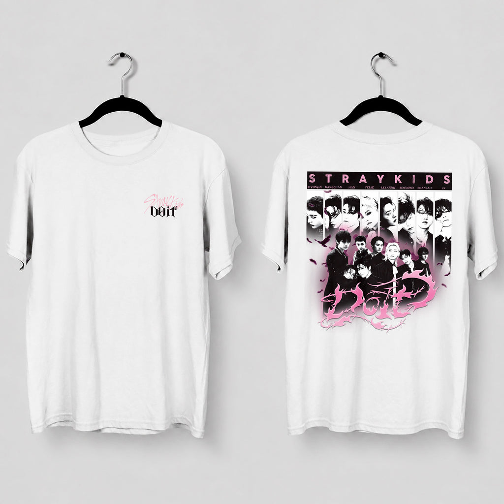 Stray Kids Do It Album T-Shirt - Main view, Y2K kpop concert tee