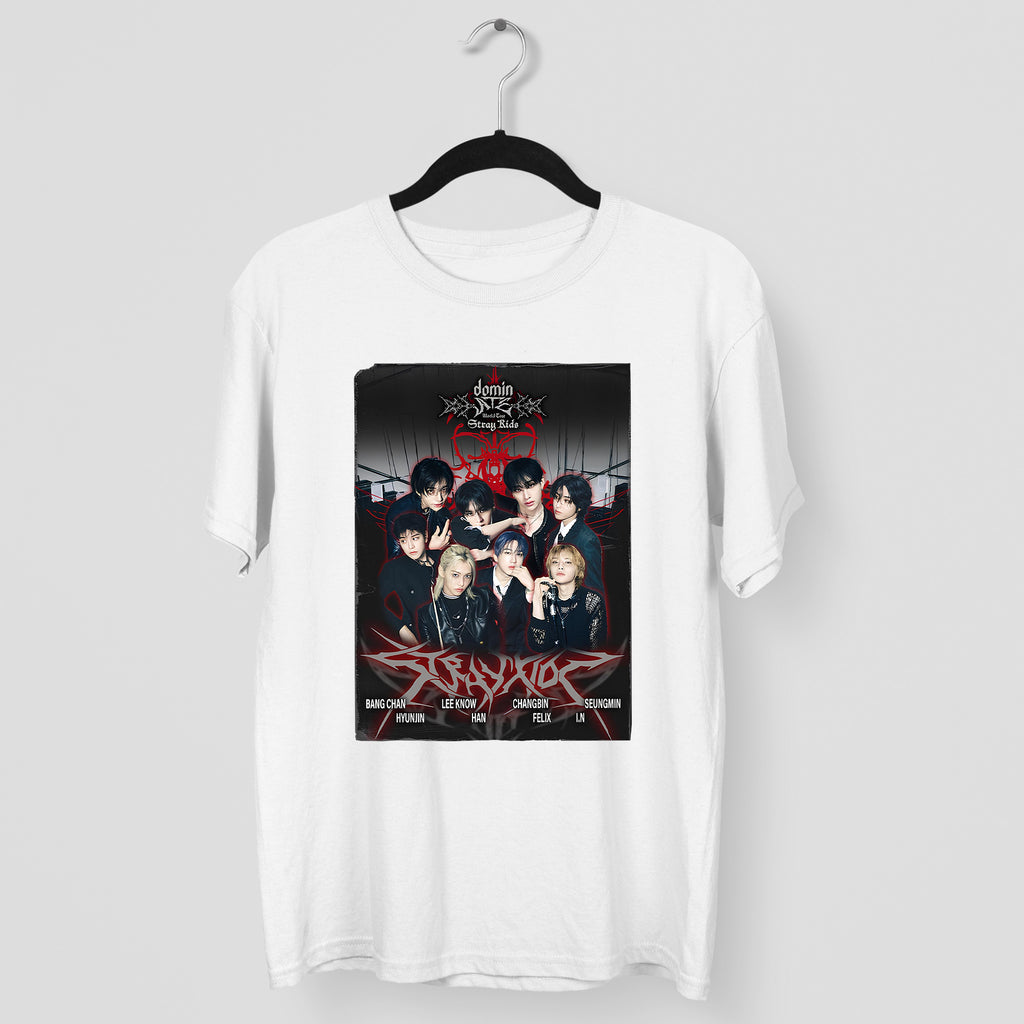 Stray Kids DominATE Member T-Shirt - Main view, Y2K kpop concert tee