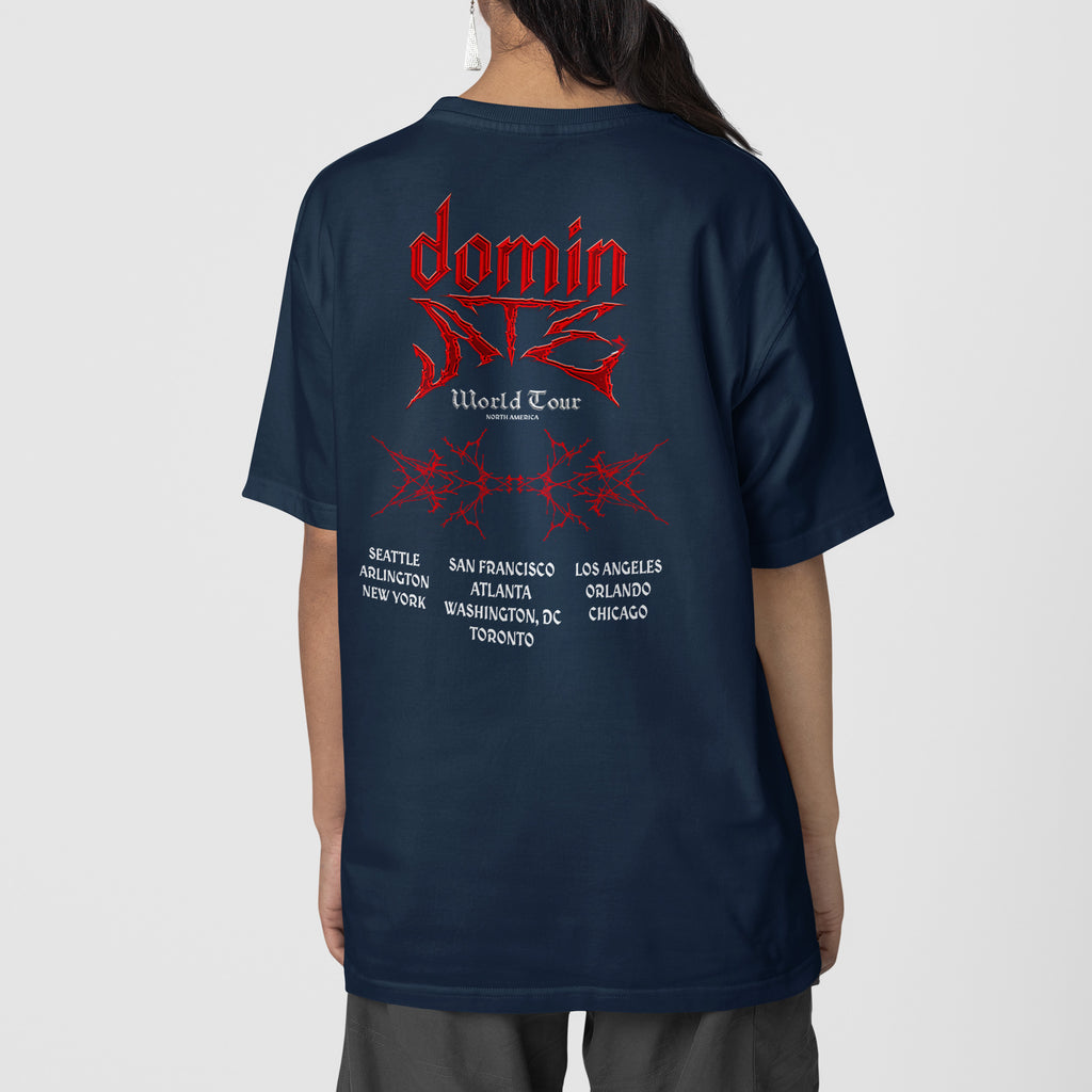 Stray Kids DominATE North America ver3 T-Shirt - Back view, Y2K kpop concert tee