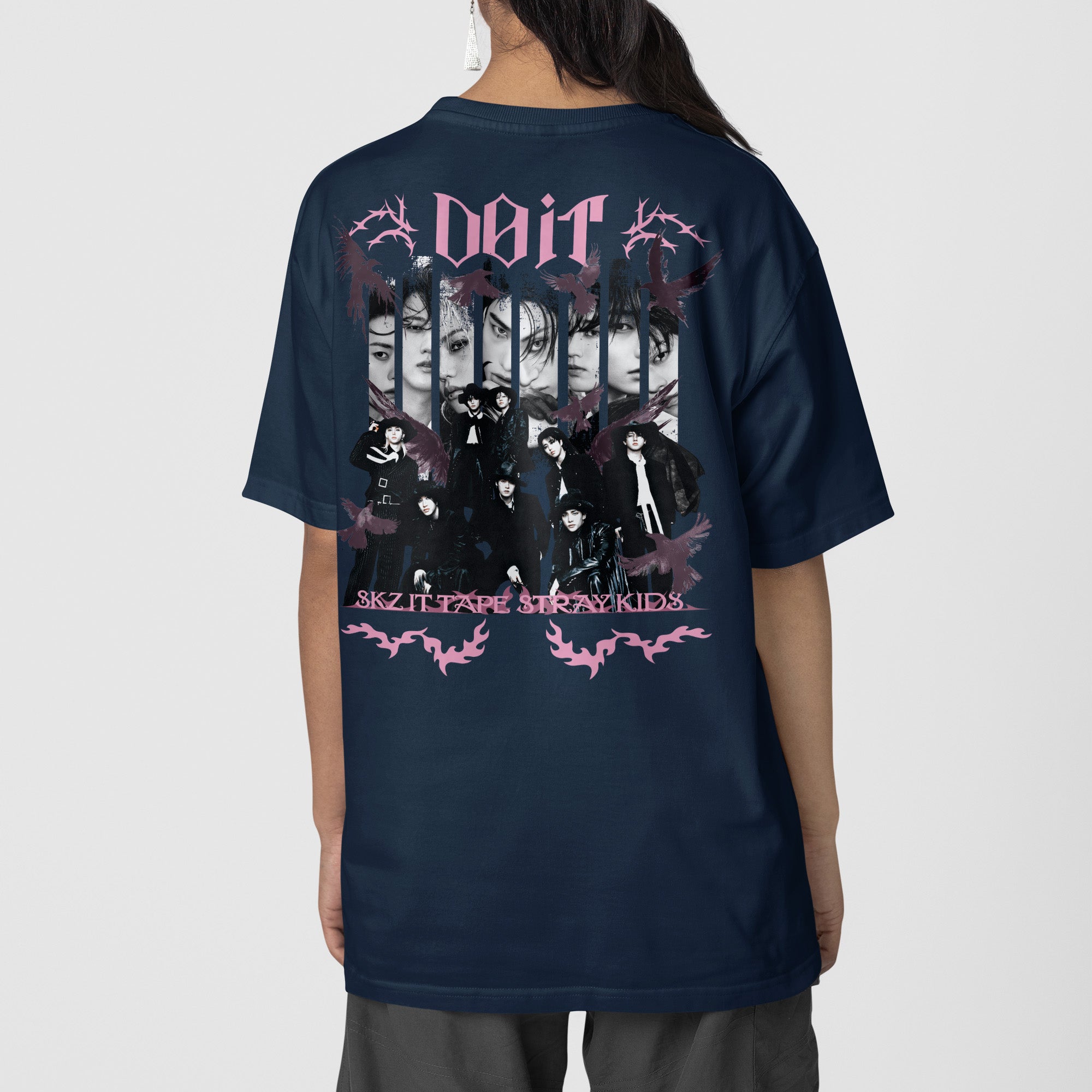 Stray Kids STay With Your Wings Special Day 2 T-Shirt - Back view, Y2K kpop concert tee